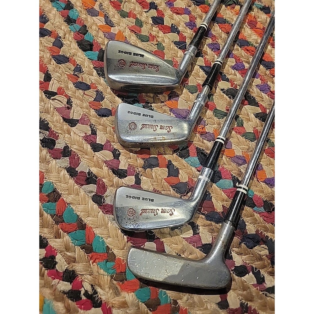 Wilson Sam Snead Blue Ridge Irons 5 9 3 & Putter - Steel Unilite- LH USA Vintage
